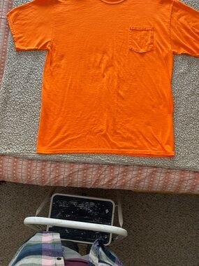 Bright Orange Pocket Tee